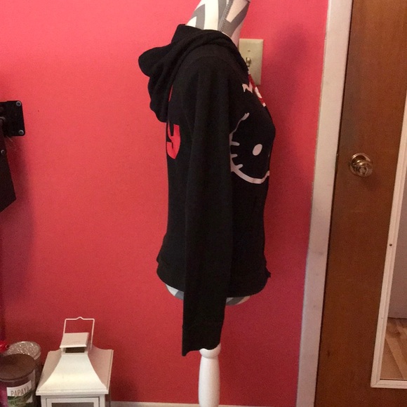 Hello Kitty Sanrio Black Hoodie Size Small - Picture 4 of 8